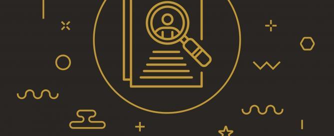 graphic showing symbol and wording related to Criminal Records background check